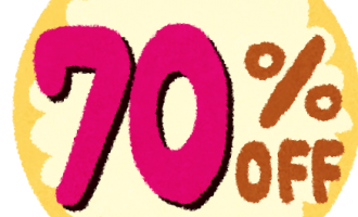 70%off